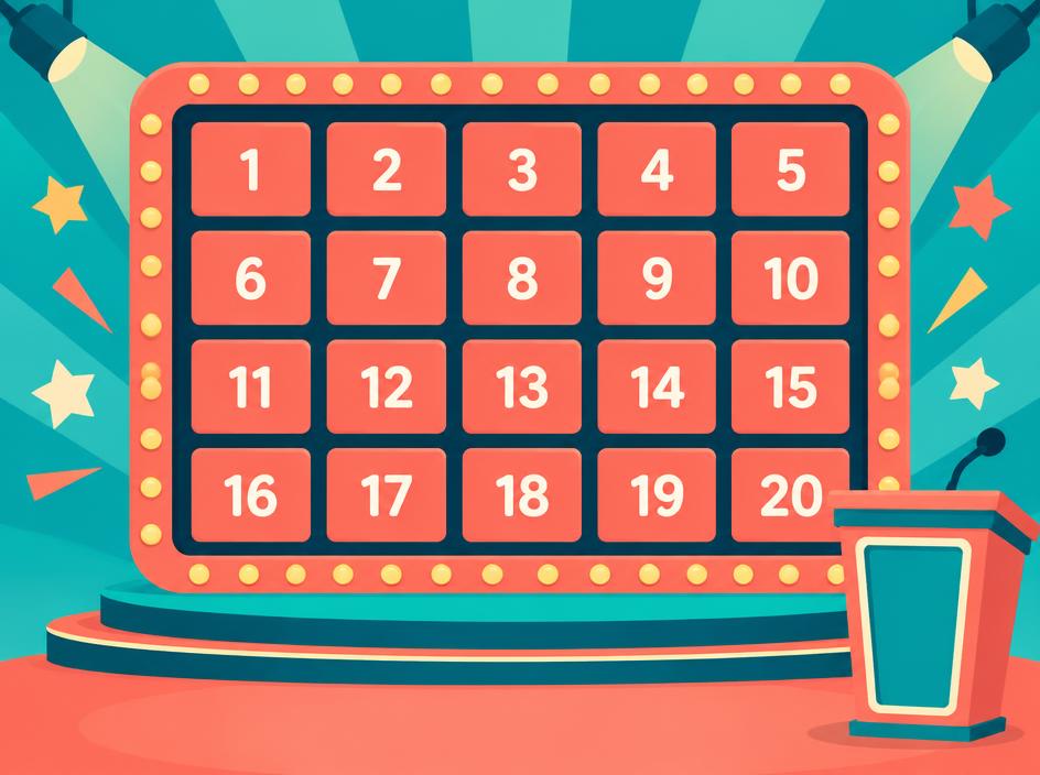 Concurso de Tablero con Números